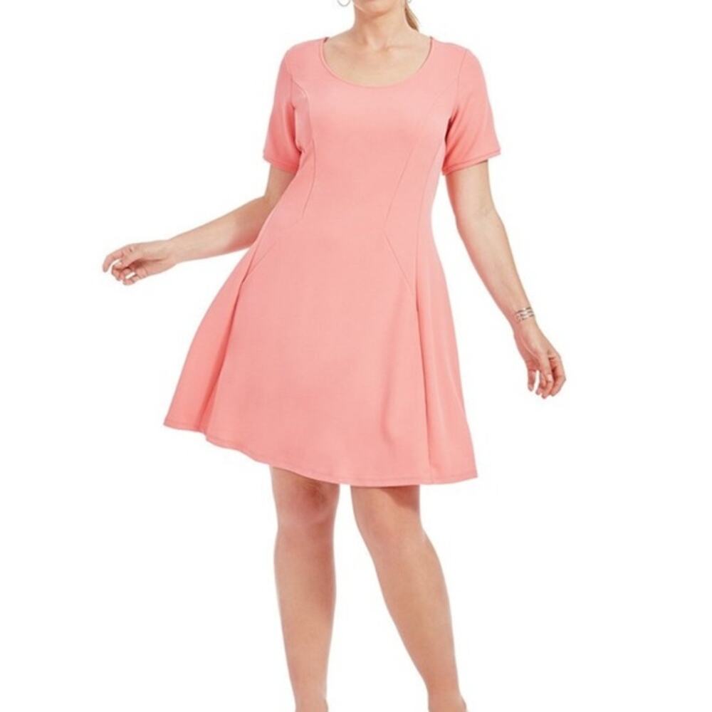 JunaRose Dress Womens 0X Pink Pasleka